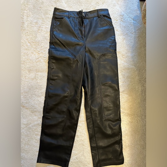 ARITZIA LEATHER CARGO PANT - Picture 3 of 3